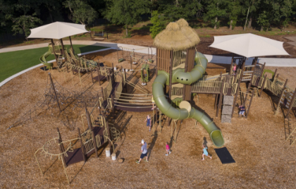 Jungle themed playground.