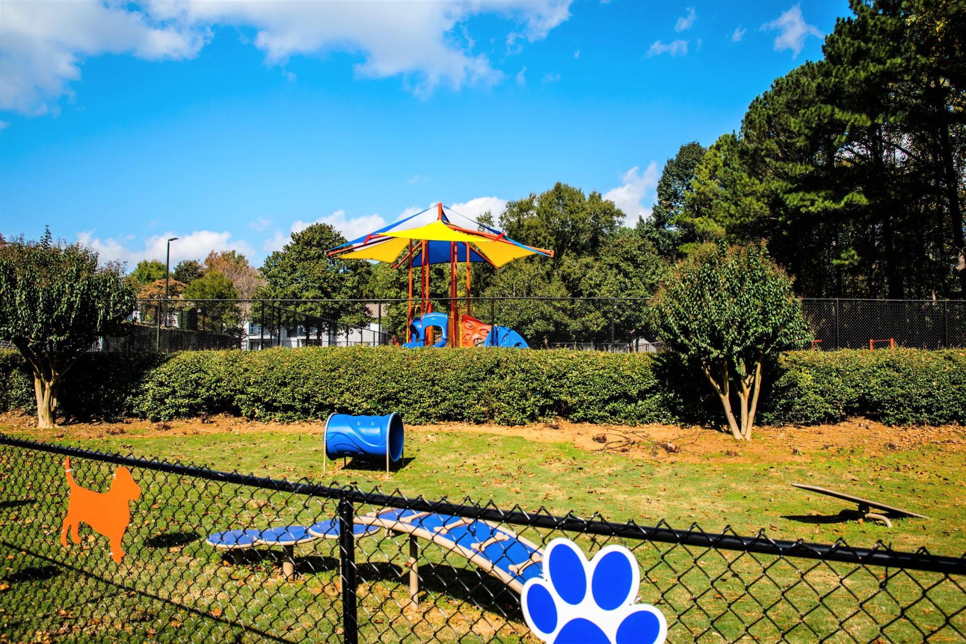 Playground and dog park